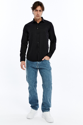 Resim Süvari Armürlü Slım Uzun Erkek Gömlek Gm2024700614