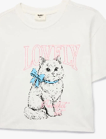 Resim Koton Kız Çocuk T-shirt 6SKG10243AK