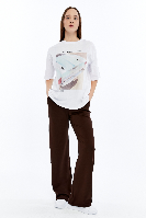 Resim Viole&More Kadın Eşofman Alt 5463 Bol Paça Modal