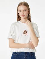 Resim Koton Kadın T-shirt 6SAL10135IK