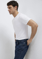 Resim Mavi Erkek T-shirt M061747-620