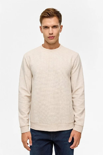 Resim SW2013700005 O Yaka Waffle Erkek Sweat