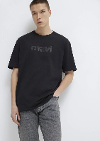 Resim Mavi Erkek Mavi Logo T-Shirt M0611807-900