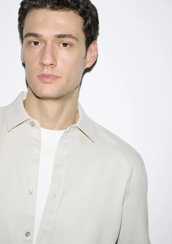 Resim Mavi Erkek Uzun Kol Gömlek M0210818-70134