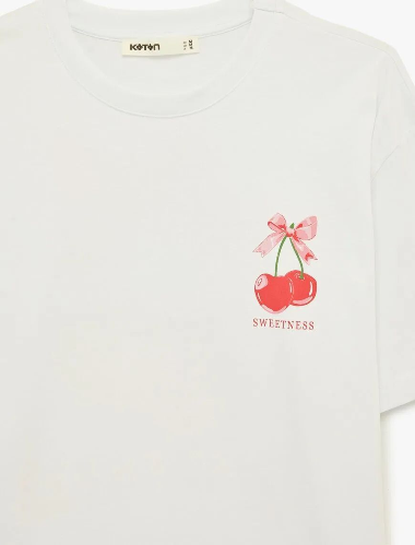 Resim Koton Kadın T-shirt 6SAK50060EK