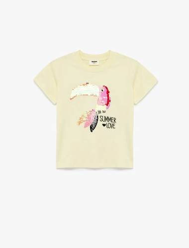 Resim Koton Kız Çocuk T-shirt 6SKG10114AK