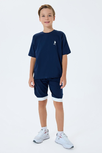 Resim U.S. Polo Assn Kids Erkek Çocuk Şort Takım Us2403-4
