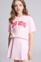 Resim Defacto Kız Çocuk T-shirt G1776A8/PN637