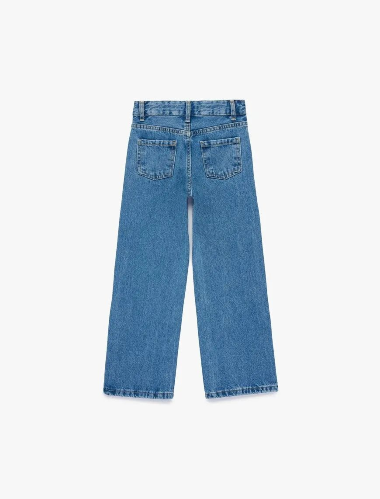 Resim Koton Kız Çocuk Jean Pantolon 6SKG40022AD