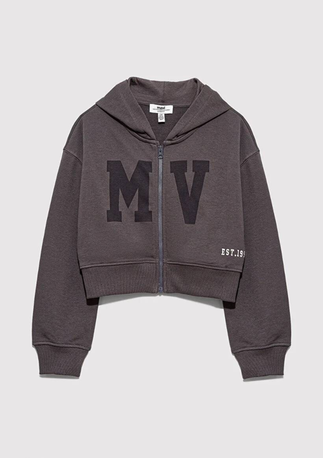 Resim Mavi Mv Baskılı Kız Çocuk Sweat M7S10128-90778