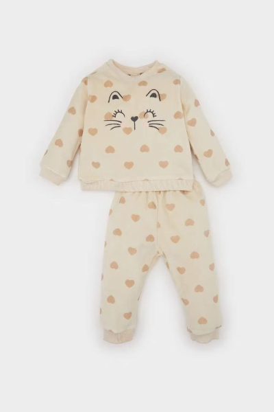 Resim Defacto Kız Bebek  Sweat Takım D5380A5/ER120