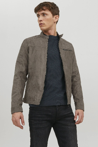 Resim Jack & Jones Jjerocky Jacket Noos Erkek Deri Mont Ve Ceket 12147218