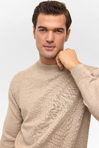 Resim Tr2013700485 Yün Akrilik Yarım Balıkçı Yaka Erkek Kazak