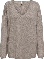 Resim Only Onlibi Ls Rib Loose V-Neck Cc Knt Kadın Kazak 15351121