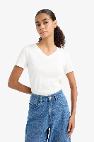 Resim Defacto Kadın T-shirt I1080AZ/ER105