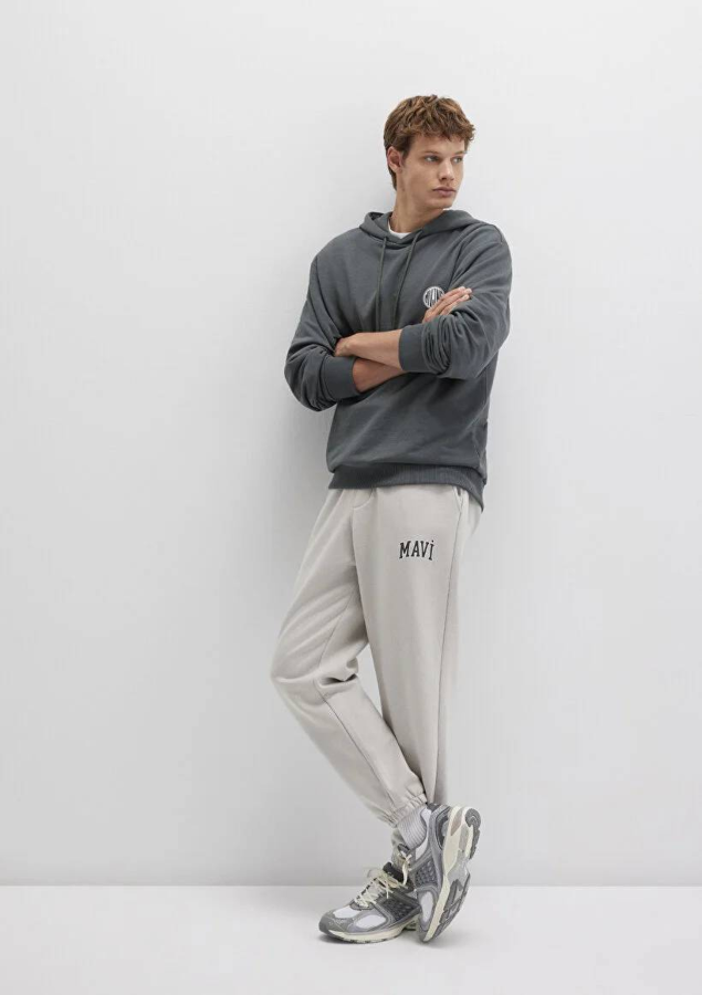 Resim Mavi Baskılı Erkek Eşofman Alt M0010207-70074