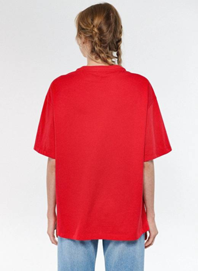 Resim Mavi Baskılı Kadın T-shirt M1600843-82054