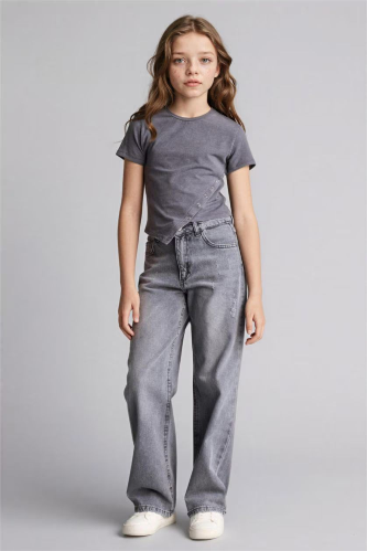 Resim Defacto Kız Çocuk T-shirt H1082A8/AR217