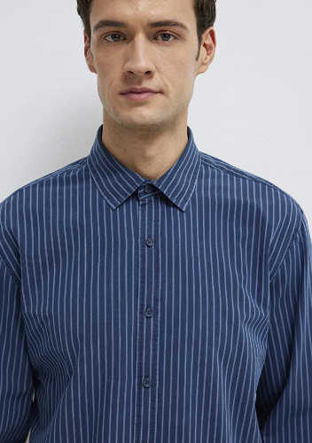 Resim Mavi Erkek Uzun Kol Gömlek M0211851-91406