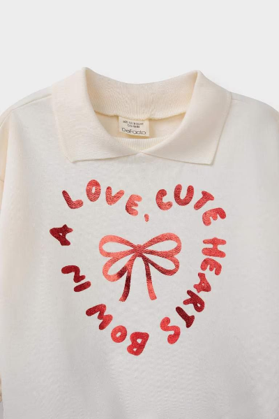 Resim Defacto Kız Bebek  Sweat Takım F3744A5/NV42