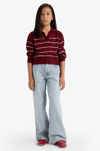 Resim Defacto Kız Çocuk  Kazak E7737A8/BR205