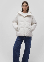 Resim Mavi Kısa Şişme Kadın Mont M1110199-83746