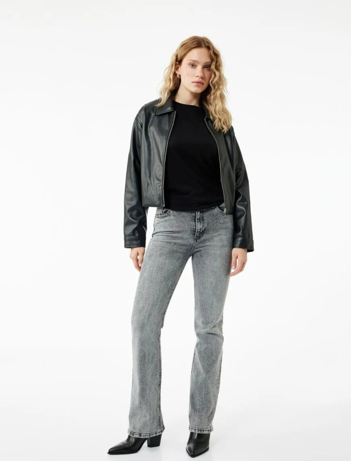 Resim Koton Kadın Jean Pantolon 6WAL40176MD