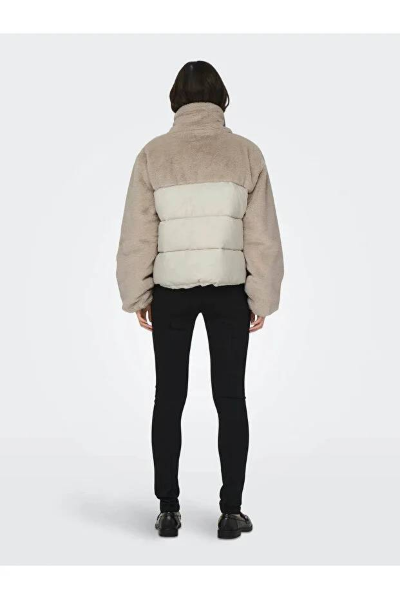 Resim Only Onlwanja Fur Puffer Mix Jacket Noos Otw Kadın Mont 15292945
