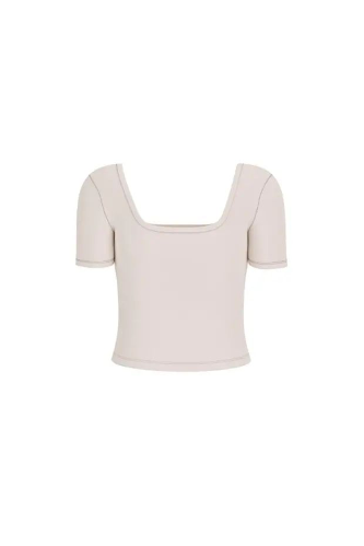 Resim Guess Athleisure  Kadın  T-shirt V6GP04K2969-G1O6 Cırce Ss Rıb Top