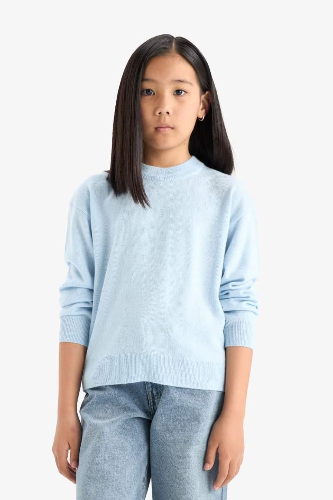 Resim Defacto Kız Çocuk  Kazak C6902A8/BE366