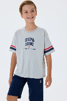 Resim U.S. Polo Assn Kids Erkek Çocuk Şort Takım Us2414-G