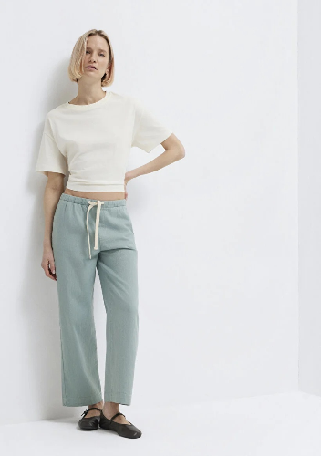 Resim Mavi Kadın Kanvas Pantolon M1011203-70113