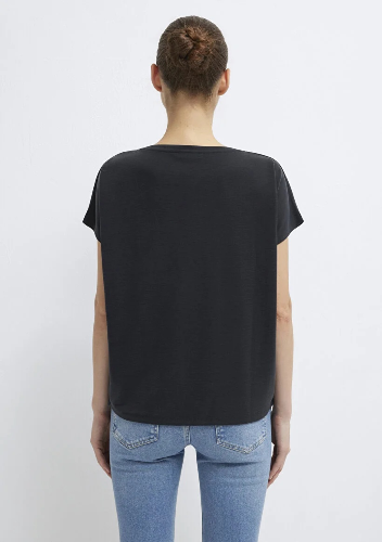 Resim Mavi Kısa Kol Kadın T-Shirt M167245-900