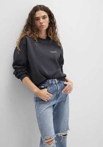 Resim Mavi Uzun Kol Kadın Sweat M1611656-82185