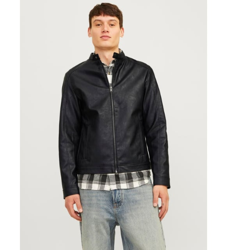 Resim Jack & Jones Jjedylan Clean Pu Jacket Noos Erkek Deri Mont ve Ceket 12261195