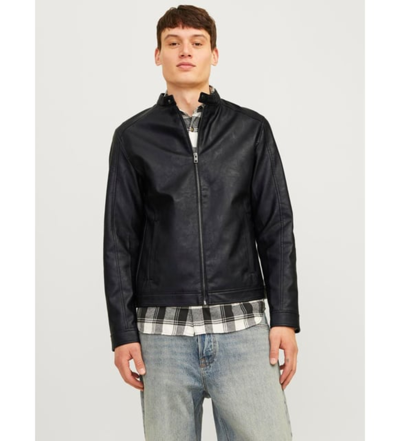 Resim Jack & Jones Jjedylan Clean Pu Jacket Noos Erkek Deri Mont ve Ceket 12261195