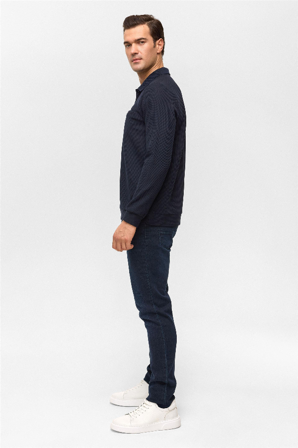 Resim SW2013700017 Polo Yaka Erkek Sweat