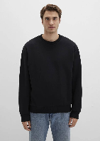 Resim Mavi Bisiklet Yaka Erkek Sweat M0S10276-900