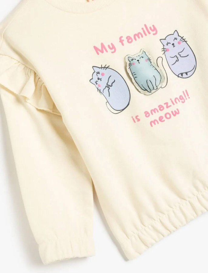 Resim Koton Kız Bebek Sweat 5SMG10056AK