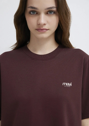 Resim Mavi Kadın T-shirt M1613804-70223