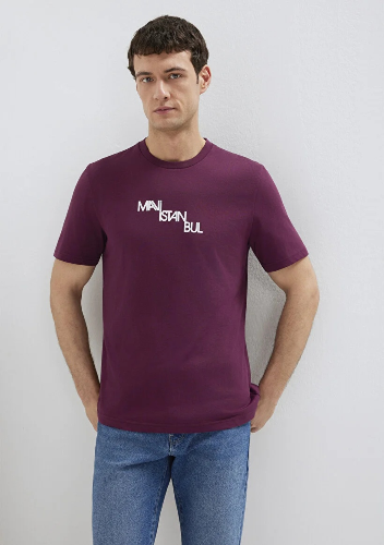 Resim Mavi Erkek T-shirt M0612274-70670