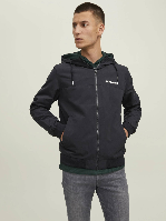 Resim Jack & Jones Jjerush Hood Bomber Noos Erkek Mont 12200208