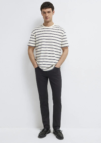 Resim Mavi Erkek T-shirt M0613138-70057