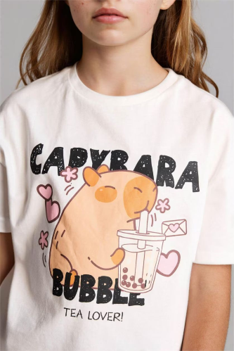 Resim Defacto Kız Çocuk T-shirt G8208A8/ER105