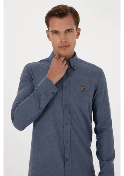 Resim 2225603 Akıs025K U.S Polo Assn. Erkek Uzun Kol Gömlek