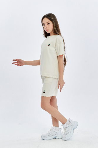 Resim Yenikoza Kız Çocuk Şort Takım