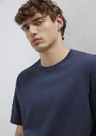 Resim Mavi Erkek T-shirt M0613102-85315