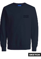 Resim Jack & Jones Jorlogo Sweat Crew Neck Tr Ss25 Erkek Sweat 12290659