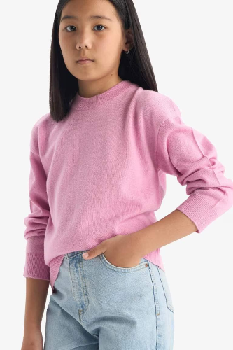 Resim Defacto Kız Çocuk  Kazak C6902A8/PN444