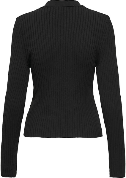 Resim Only Onlelisa L/S Rib Polo Ex Knt Kadın Sweat 15355354